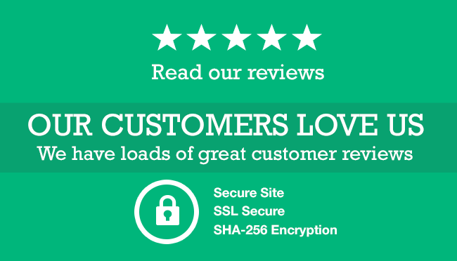 Our customers love us on TrustPilot