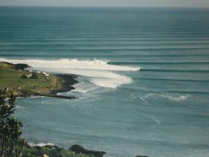 Surfing at Raglan, New Zealand | Oct 2005