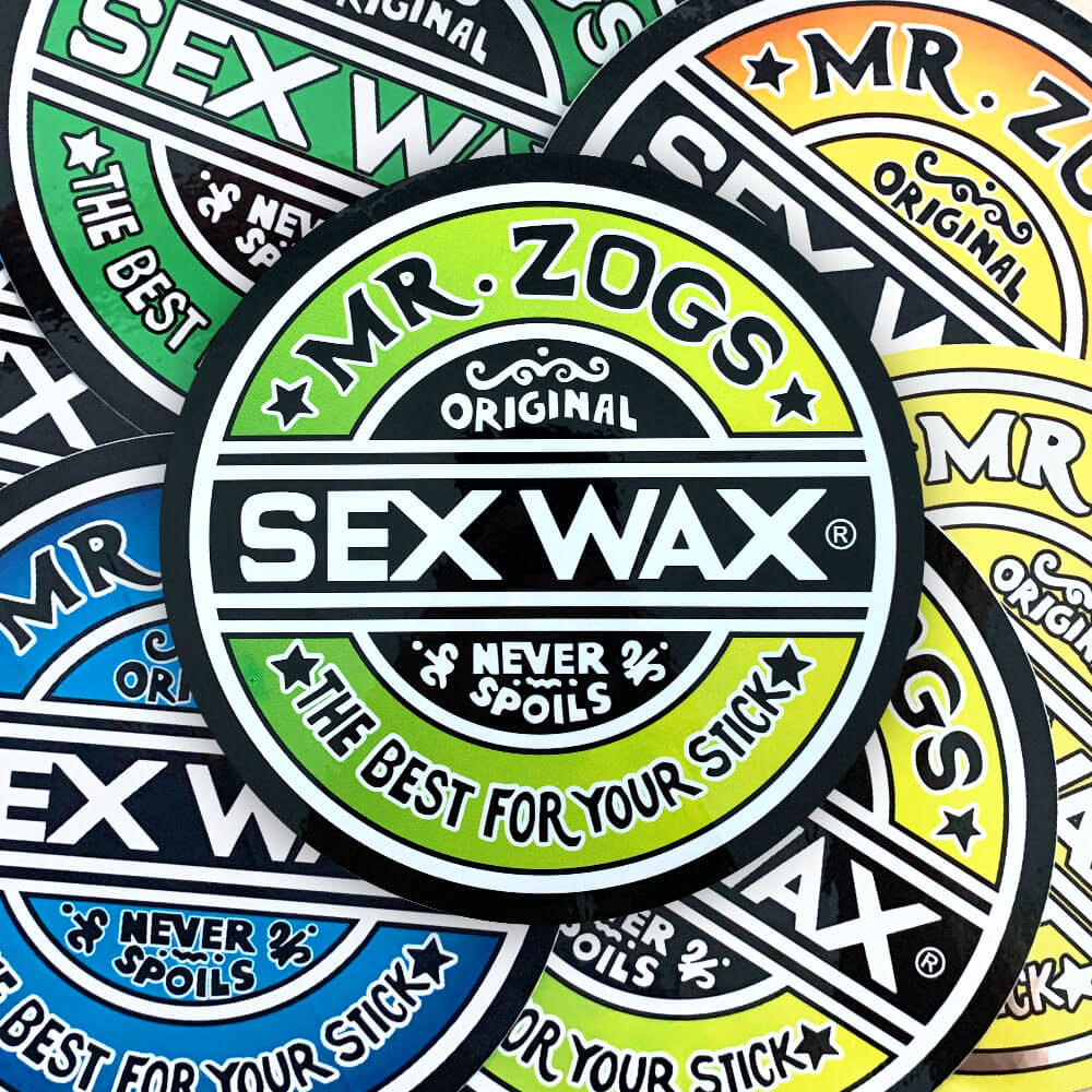 Mr Zogs Sex Wax Die Cut Stickers Assorted 3 pack 